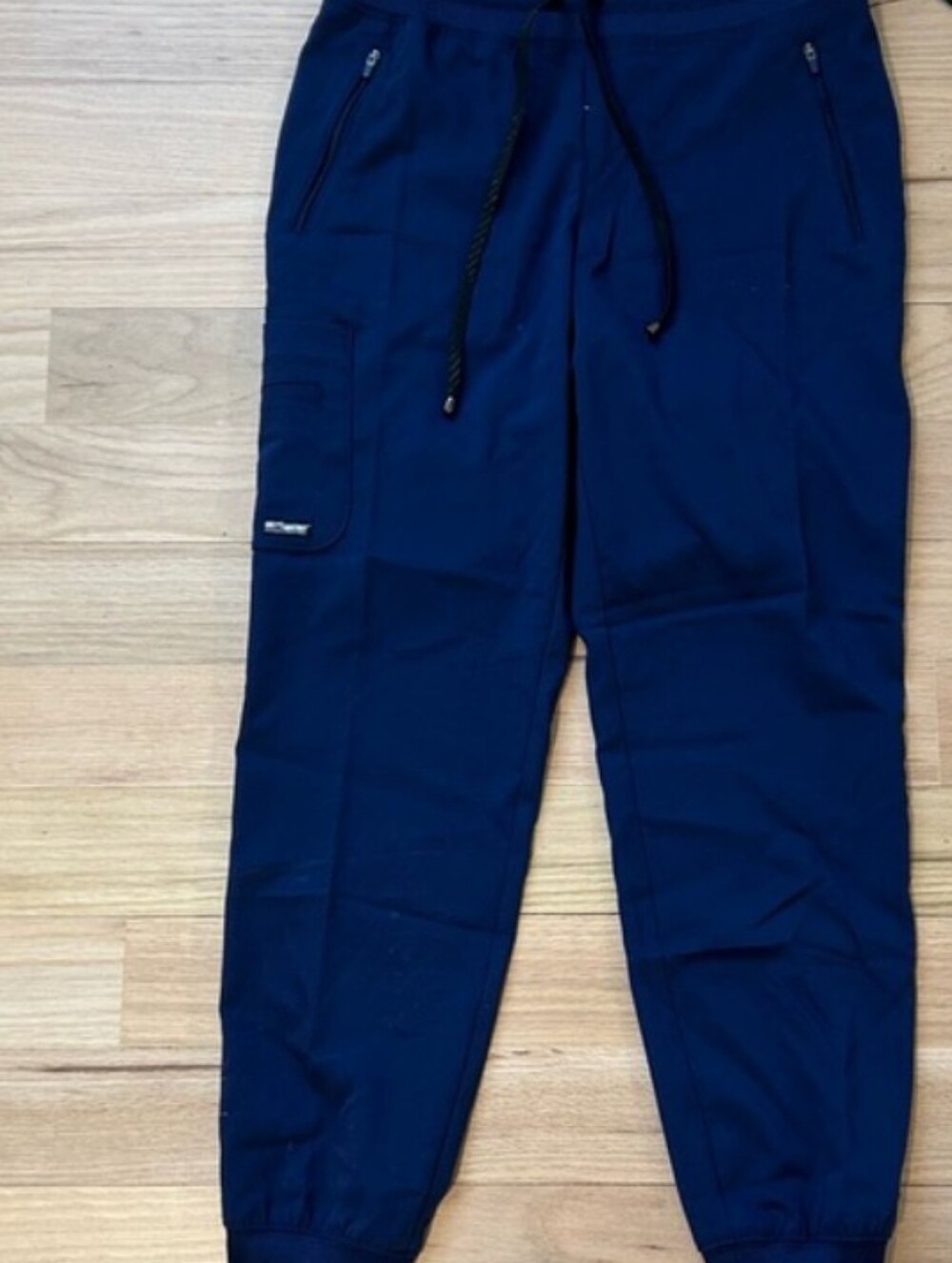 Grey's Anatomy Women's Navy Jogger Pants with Zip Pockets XLP